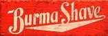 burma shave sign, roadside americana